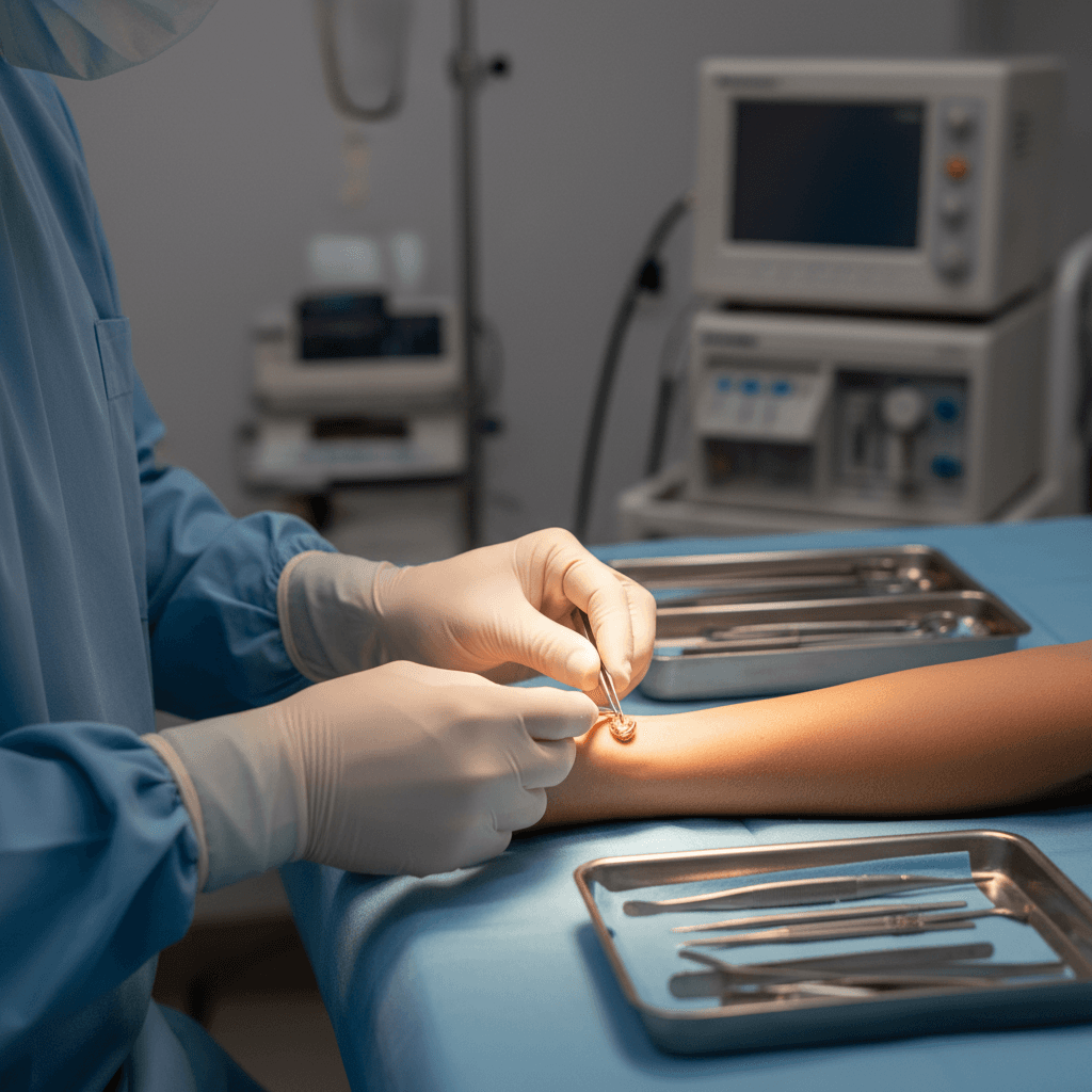 Implante de oro aplicado con precisión quirúrgica